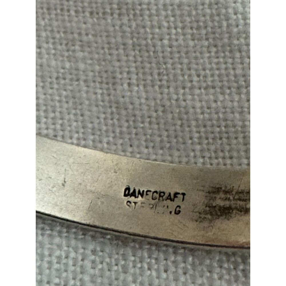 Vintage Sterling Silver Danecraft bangle bracelet. - Picture 2 of 6